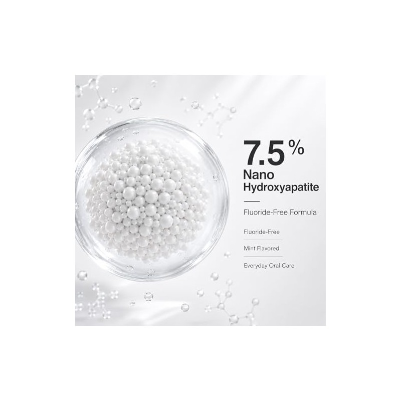 Ayzololo 7.5% Hydroxyapatite Toothpaste,Gentle and Effective Formula,Fresh Mint (Pack of