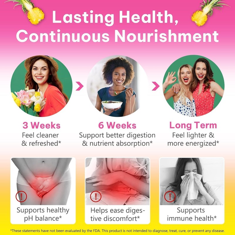 Vaginal Probiotics Gummies for Women, Feminine Balance Gummies for PH