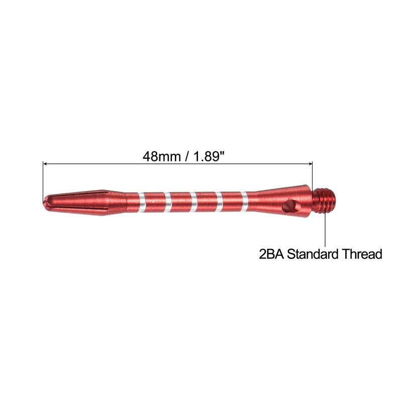 PATIKIL 48mm Dart Shafts, Medium 2BA Thread Aluminum Dart Stems
