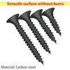 Qrity Pack of 100 Flat Head Wood Screws Self-Tapping Screws