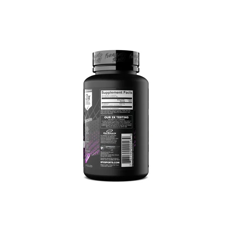 Kre-Alkalyn EFX 120 Cápsulas Creatina Monohidrato PH-Correct Sin Sabor