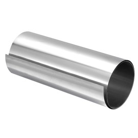 uxcell 304 Stainless Steel Foil Roll，0.4mm x 200mm x 1M Polished Finish Metal Strip Plate Sheet for Crafts, Electronic Equipment, Silver Tone
