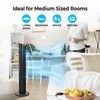 Comfort Zone Oscillating Portable Tower Fan with Remote, 40 inch,