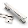 Asidrama 6 Pack 3.75 Inch(96mm) Brushed Satin Nickel Kitchen Cabinet
