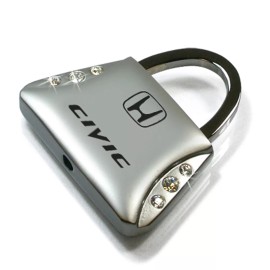 Au-Tomotive Gold, Inc Honda Civic Clear Crystals Purse Shape Key Chain Key-ring Keychain