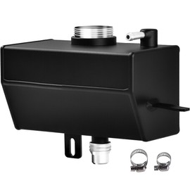 Aluminium Alloy Front Engine Coolant Reservoir Tank Expansion Bottle System for 2018-2024 Wrangler JL JLU & 2020-2024 Gladiator JT 2.0&3.6L Model, Metal Bottle Replaces plastic Bottle 68364312AC