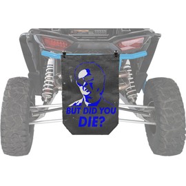 GrilleAdz UTV Outdoor Trail Mesh Trash Sack Bag Custom (But Did You Die - Blue)
