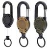 HAPPOW Pack of 3 Extendable Key Chains, 60 mm Steel
