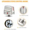 atgestore 5304509064 5304509929 Stainless Steel Stove Knob Replacement for Frigidaire