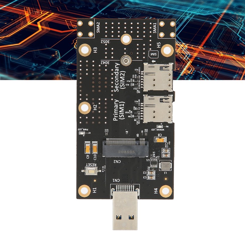 M.2 to USB 3.0 Adapter Push Connector for Dual SIM