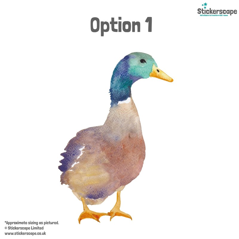 Stickerscape Bird Window Stickers (Duck - Option 1) | Spring