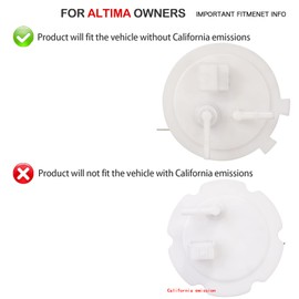 DWVO Fuel Pump with Pressure & Level Sensor Compatible with 04-06 Altima 2.5L/3.5L (Except California Emission), 04-09 Quest 3.5L, 04-08 Maxima 3.5L, Easy Assembly Enhanced Turbo Pump