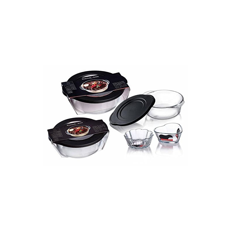 Ritzenhoff & Breker Cucina Round Glass Casserole Dish 23 x