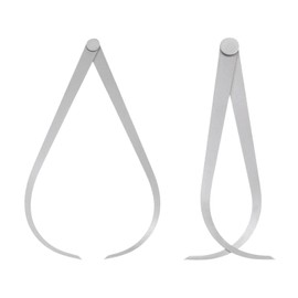 2 PCS Calipers Measuring Tool 150mm/6 Inches Inside Outside Measuring Calipers for Measuring Pottery Sculpture Clay Pipe tainless Steel Firm Friction Joint External Measurement Tool