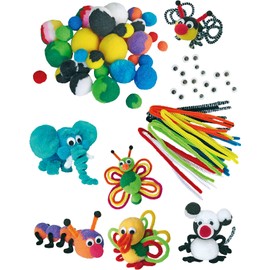 Playbox Soft Animals Craft Set with Materials for 24 Animals
