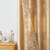 NAPEARL Jacquard Curtains with Luxury Valance for Living Room, Bedroom