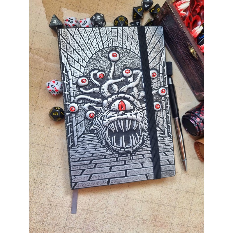 Power Beast Dungeon Beholder Notebook, Compendium, Dungeons and Dragons Book,