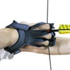 Namvo Archery Protector Three Finger Tab Glove with Leather Wrist
