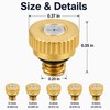 Atomizing Misting Nozzles for Garden Misting - Durable Brass Fine