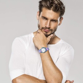 Lancardo Women's Quartz Watch Rhinestone Rainbow Color Silicon Jelly Fun Play Colorful Casual Dress Wrist Watches Birthday