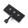 Black QR-120 Clamp Adapter For Quick Release Plate 1/4" 3/8"