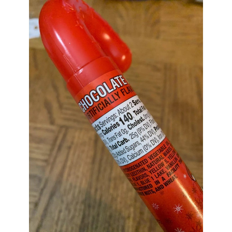 Unbranded Christmas Candy Cane Filled With Chocolate Lentils-BRAND NEW-SHIPS SAME