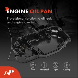 A-Premium Engine Oil Pan Sump with Drain Plug & Gasket Compatible with Infiniti Q50 2016-2020, Q60 2017-2021, 3.0L, AWD Only, Replace # 111105CB2B