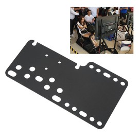 Racing Game Handbrake Mount Bracket, High Hardness USB Handbrake Plate Anti Deform Black SIM Holder for Repairing