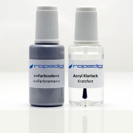 dropedo Paint Pen for Seat LS3H Emocion Red 20 ml + Clear Varnish 20 ml