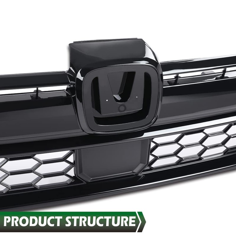 GRAND ORANGE Front Bumper Upper Grille Assembly Compatible with 2020