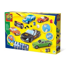 SES Creative 01401 Casting and Painting Cars Figure, Mixed for 4 years to 8 years