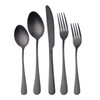 IOCBYHZ 10Pcs Silverware Set Stainless Steel Flatware Set, Matte Black