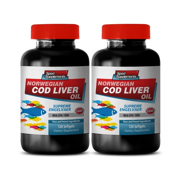 Cod Liver Oil Bottle - Norwegian Cod Liver Oil 600mg - Appetite Control 2B