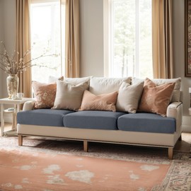 SUBRTEX Couch Slipcover RV Seater Slip Loveseat Stretch Durable Sofa Cushion Cover Spandex Elastic Furniture Protector for Settee Seat for Replacement in Livingroom, 3, Grey