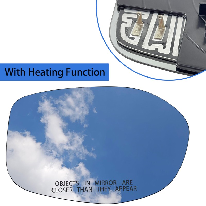 Odyssey Passenger Side Heated Mirror Glass Compatible with Honda Odyssey