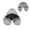 GEEZY Travel Pillow Soft Comfortable Hooded U Shape Airplane Neck