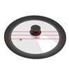 Universal Silicone Glass Pot Lid with Steam Vent, 16-32cm