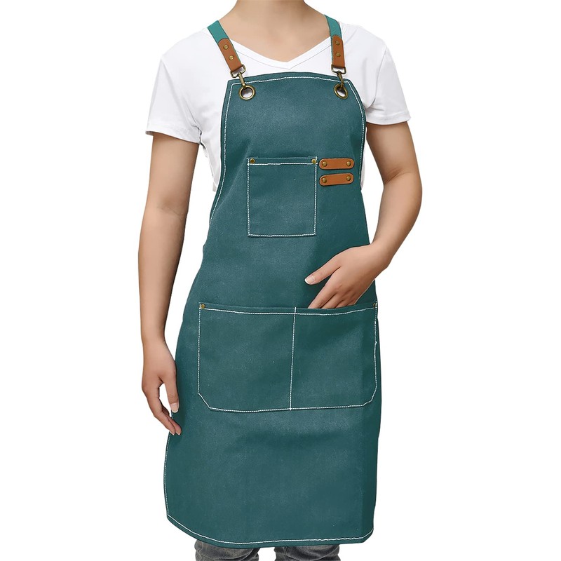 crazy bean BBQ Apron for Men Women Adjustable Work Apron