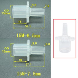2 Pack Tracheostomy Speaking Valves Adapter Trach Ventilator Connector for Tracheostomy Swallowing and Speaking Valve Trach HME Heat Moisture Exchanger HME Filters Tracheostomy Mask Tube