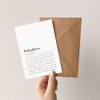 Karte zum Babywunsch: Babyglitzer Definition