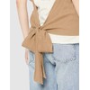Angrid Women's Ca Layered Design Telecom Tee, brown (mocha)