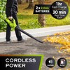 Mueller UltraStorm Cordless Leaf Blower, 2 Batteries Included for 2X