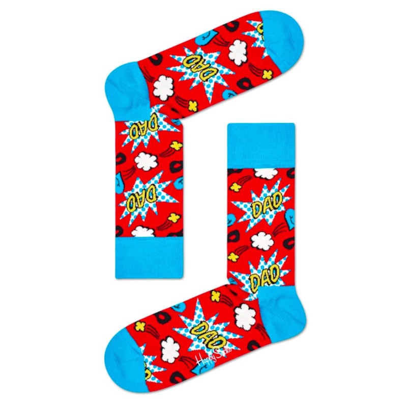Happy Socks Super Dad Father's Day Gift Box 41-46, blue