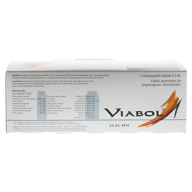 Viabol 20x15ml Drinking Ampoules Pack (4783772