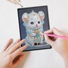 DCIDBEI Diamond Painting Sketchbook Mouse A5 Blank Diamond Painting Notebook