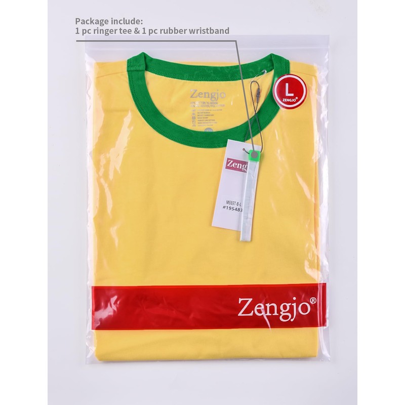 Ringer Tee Men Vintage Crewneck Athletic Retro T Shirts Short