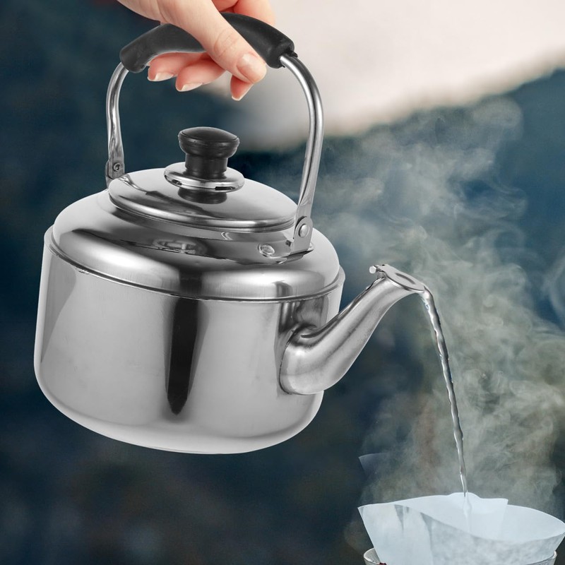 Uonlytech Stainless Steel Stovetop Water Kettle 3L Whistle Sound Water