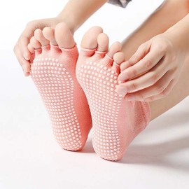 B-shaped polka dot yoga socks, Pilates socks, toe socks, toe socks / B잔도트요가양말 필라테스 삭스 토삭스 발가락양말