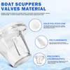 Ahuliao Boat Scupper Drain Valve Self-Bailing Ball Fits 3/4 Inch