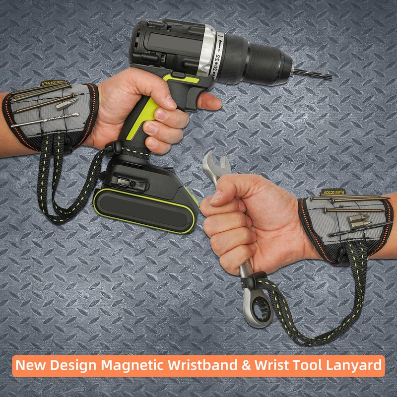 KUNN Tool Belt Suspender with Magnetic Wristband for Framer Carpenter